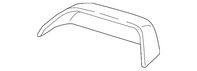 Ford Towing Mirror Cover; Unpainted; Passenger Side (15-20 F-150)