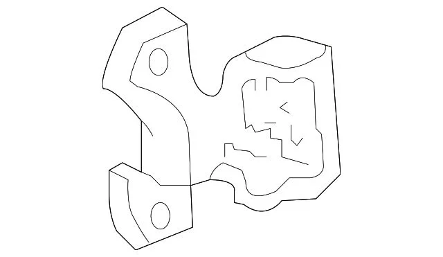 Ford Upper Front Door Hinge; Driver Side (04-14 F-150)