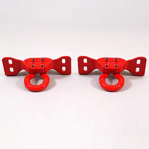 Ford Performance Tow Hooks; Red (17-26 F-350 Super Duty)