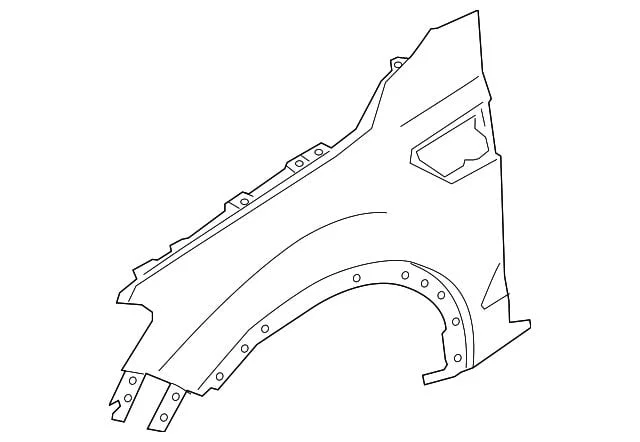 Ford Front Fender; Driver Side (19-23 Ranger)