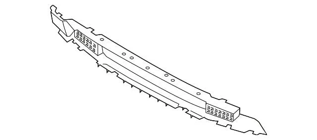 Ford Lower Bumper Grille Insert; Black (19-23 Ranger)