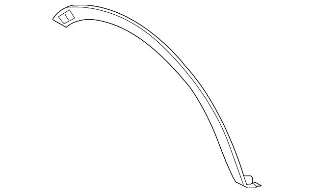 Ford Wheel Opening Molding; Front Driver Side (19-23 Ranger)