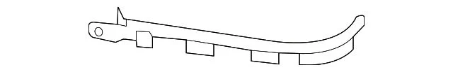 Ford Front Bumper Cover Trim Molding; Passenger Side (17-19 F-250 Super Duty)