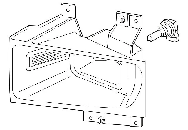 Ford Halogen Fog Light; Driver Side (17-22 F-250 Super Duty)