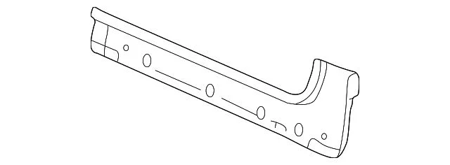 Ford Inner Rocker Panel; Driver Side (11-16 F-250 Super Duty Regular Cab)