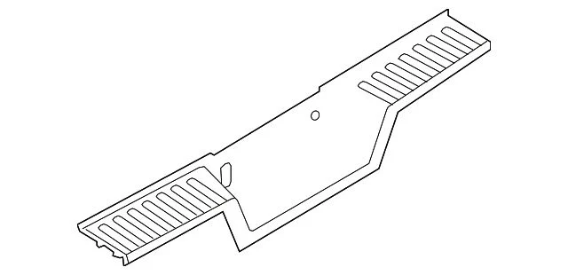 Ford Rear Bumper Step Pad; Pre-Drilled for Backup Sensors (17-22 F-250 Super Duty)
