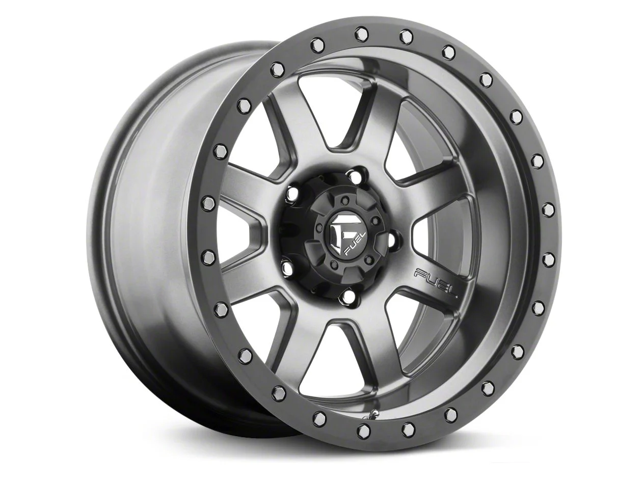 Fuel Wheels Trophy Anthracite with Black Ring 6-Lug Wheel; 20x9; 1mm Offset (07-13 Silverado 1500)
