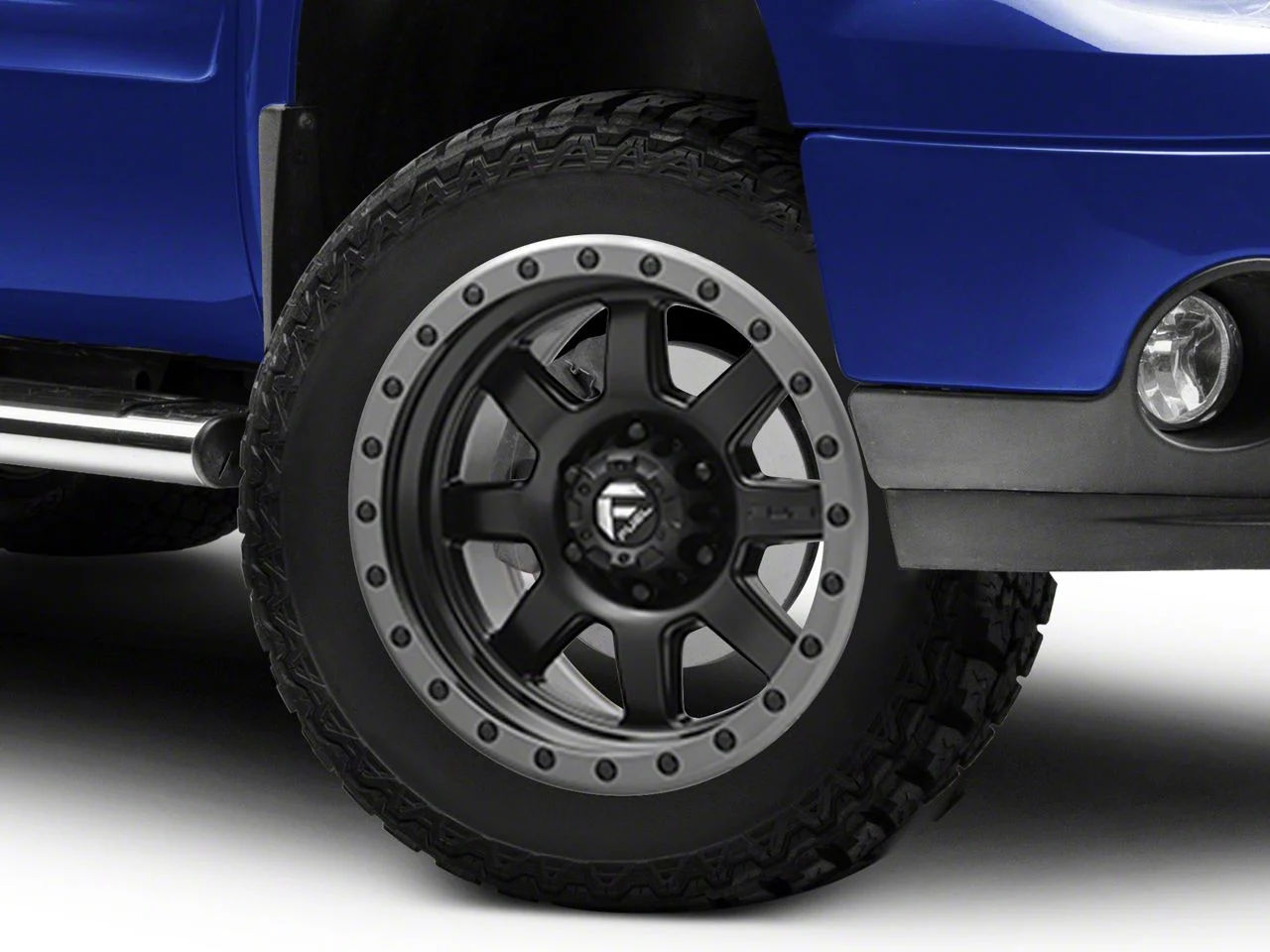 Fuel Wheels Trophy Matte Black with Anthracite Ring 6-Lug Wheel; 20x9; 1mm Offset (07-13 Sierra 1500)