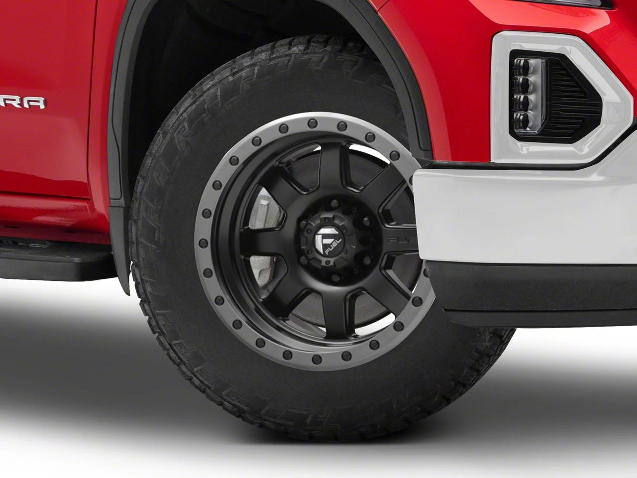 Fuel Wheels Trophy Matte Black with Anthracite Ring 6-Lug Wheel; 20x9; 1mm Offset (19-26 Sierra 1500)