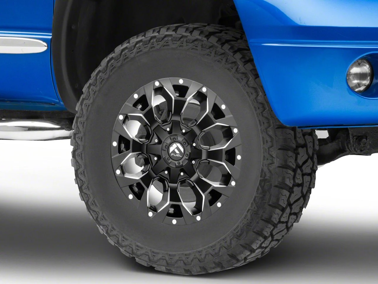 Fuel Wheels Assault Black Milled 5-Lug Wheel; 18x9; 20mm Offset (02-08 RAM 1500, Excluding Mega Cab)