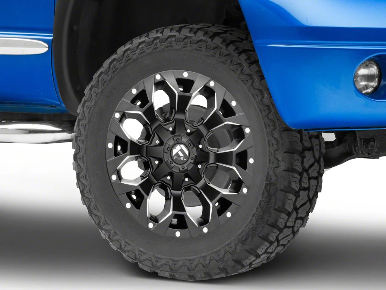 Fuel Wheels Assault Black Milled 5-Lug Wheel; 20x9; 20mm Offset (02-08 RAM 1500, Excluding Mega Cab)