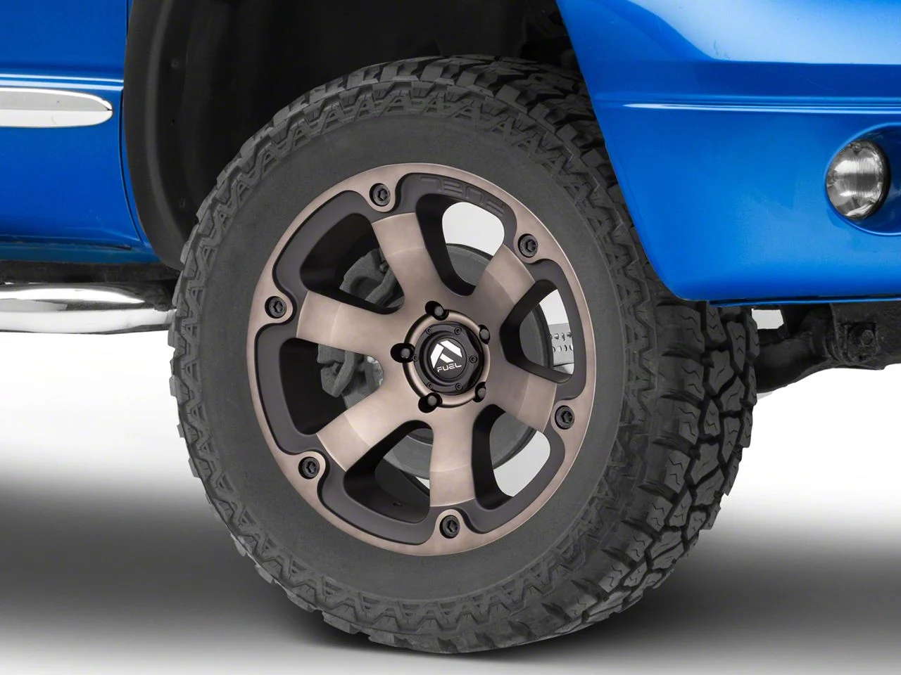 Fuel Wheels Beast Black Machined with Dark Tint 5-Lug Wheel; 20x9; 1mm Offset (02-08 RAM 1500, Excluding Mega Cab)