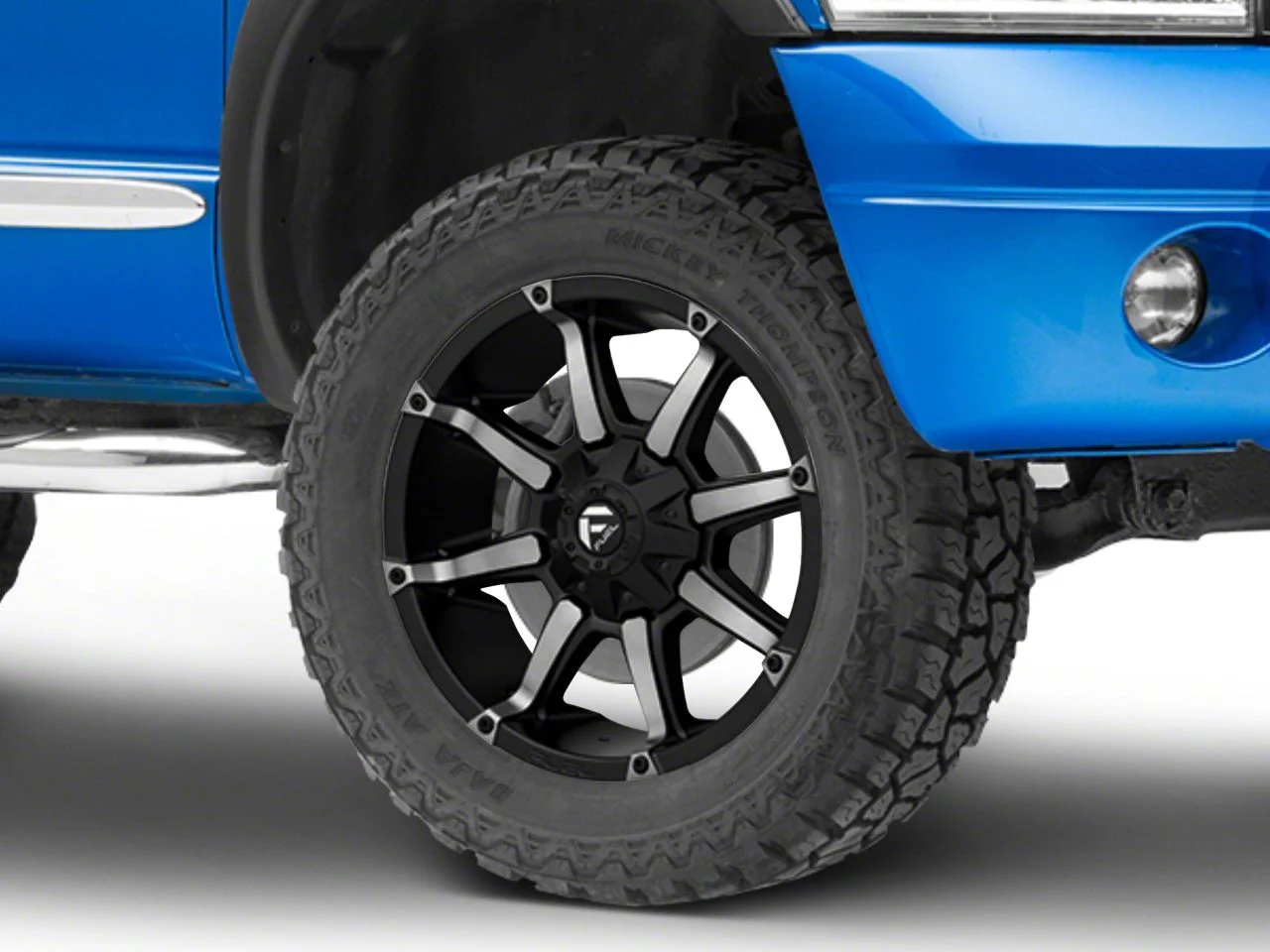 Fuel Wheels Coupler Black Machined 5-Lug Wheel; 20x9; 1mm Offset (02-08 RAM 1500, Excluding Mega Cab)