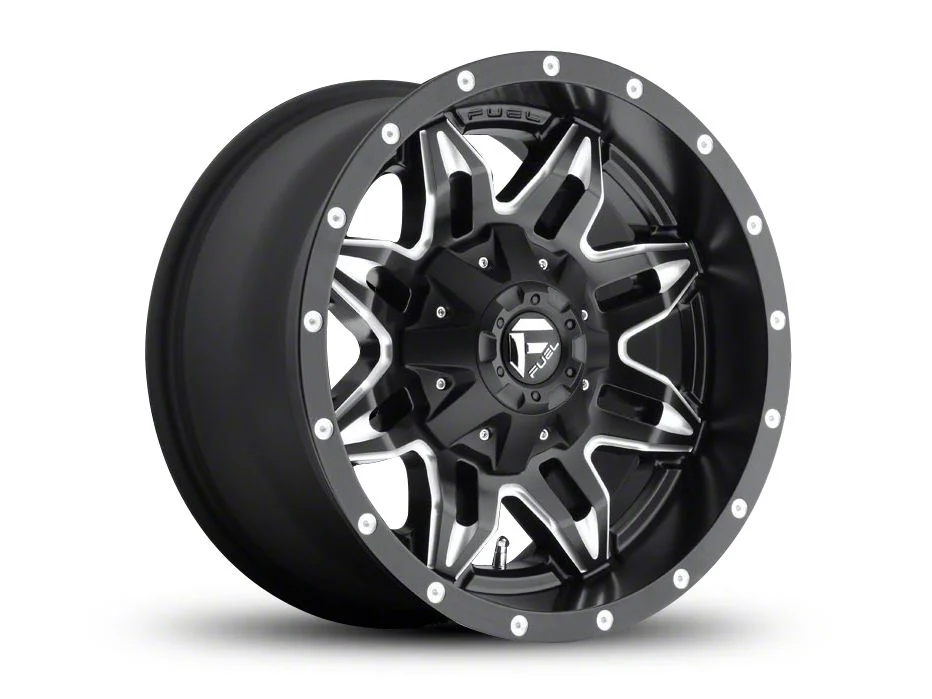 Fuel Wheels Lethal Black Milled 5-Lug Wheel; 17x9; -12mm Offset (02-08 RAM 1500, Excluding Mega Cab)