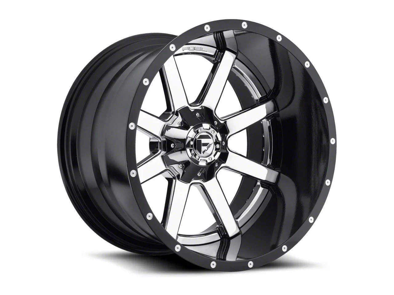 Fuel Wheels Maverick 2-Piece Chrome 5-Lug Wheel; 20x12; -44mm Offset (02-08 RAM 1500, Excluding Mega Cab)