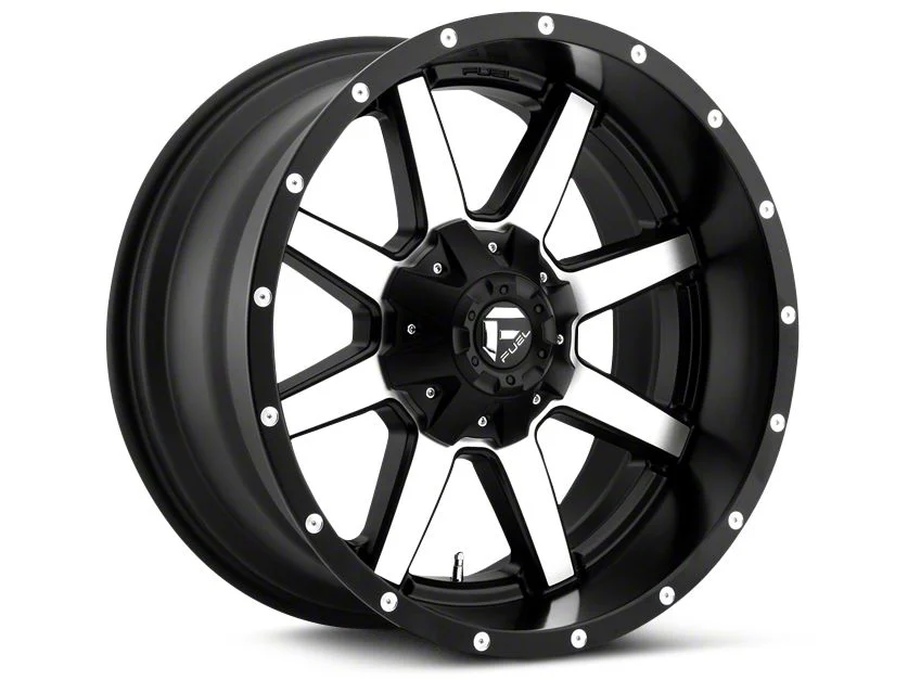 Fuel Wheels Maverick Black Machined 5-Lug Wheel; 20x9; 20mm Offset (02-08 RAM 1500, Excluding Mega Cab)