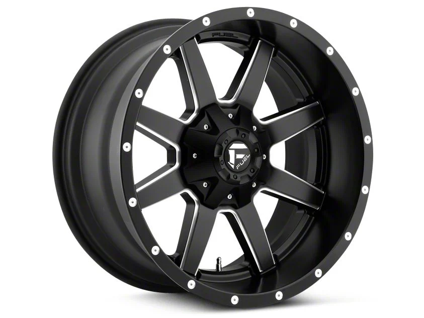 Fuel Wheels Maverick Black Milled 5-Lug Wheel; 18x9; 20mm Offset (02-08 RAM 1500, Excluding Mega Cab)