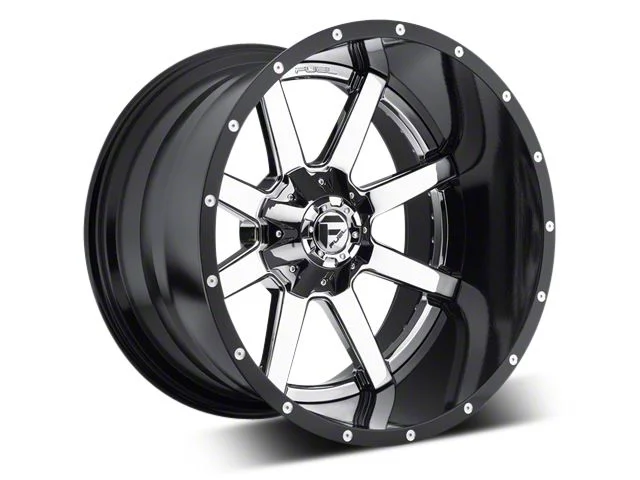 Fuel Wheels Maverick Chrome with Gloss Black Lip 5-Lug Wheel; 22x12; -44mm Offset (02-08 RAM 1500, Excluding Mega Cab)