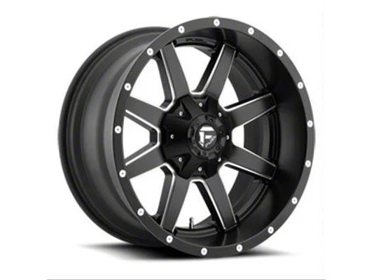 Fuel Wheels Maverick Matte Black Milled 5-Lug Wheel; 22x12; -44mm Offset (02-08 RAM 1500, Excluding Mega Cab)