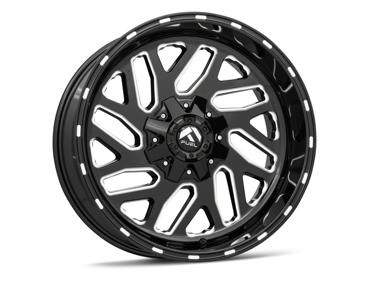 Fuel Wheels Triton Gloss Black Milled 5-Lug Wheel; 20x10; -18mm Offset (02-08 RAM 1500, Excluding Mega Cab)