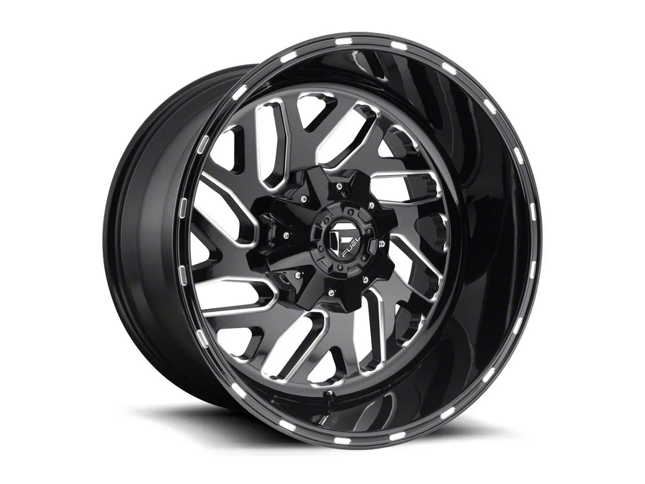 Fuel Wheels Triton Gloss Black Milled 5-Lug Wheel; 20x12; -43mm Offset (02-08 RAM 1500, Excluding Mega Cab)