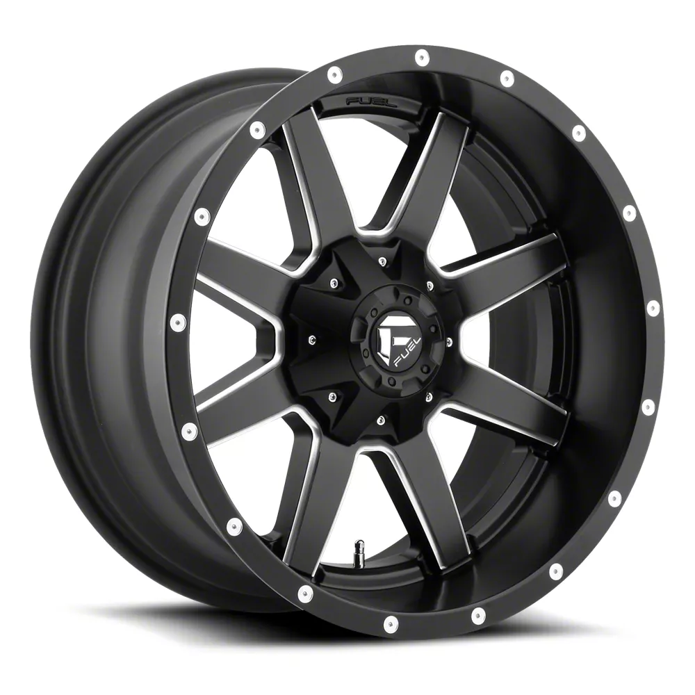 Fuel Wheels Maverick Matte Black Milled 8-Lug Wheel; 20x10; -18mm Offset (11-14 Sierra 2500 HD)