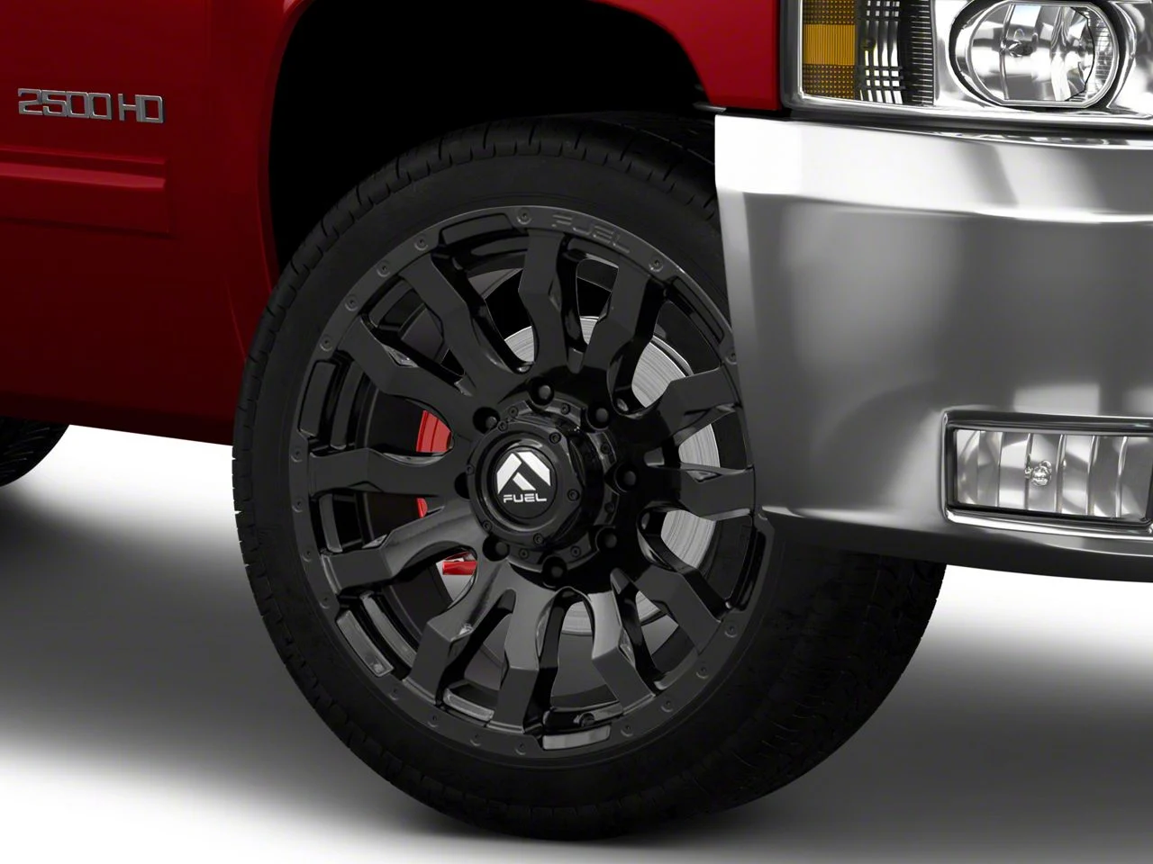 Fuel Wheels Blitz Gloss Black 8-Lug Wheel; 22x12; -44mm Offset (11-14 Silverado 2500 HD)