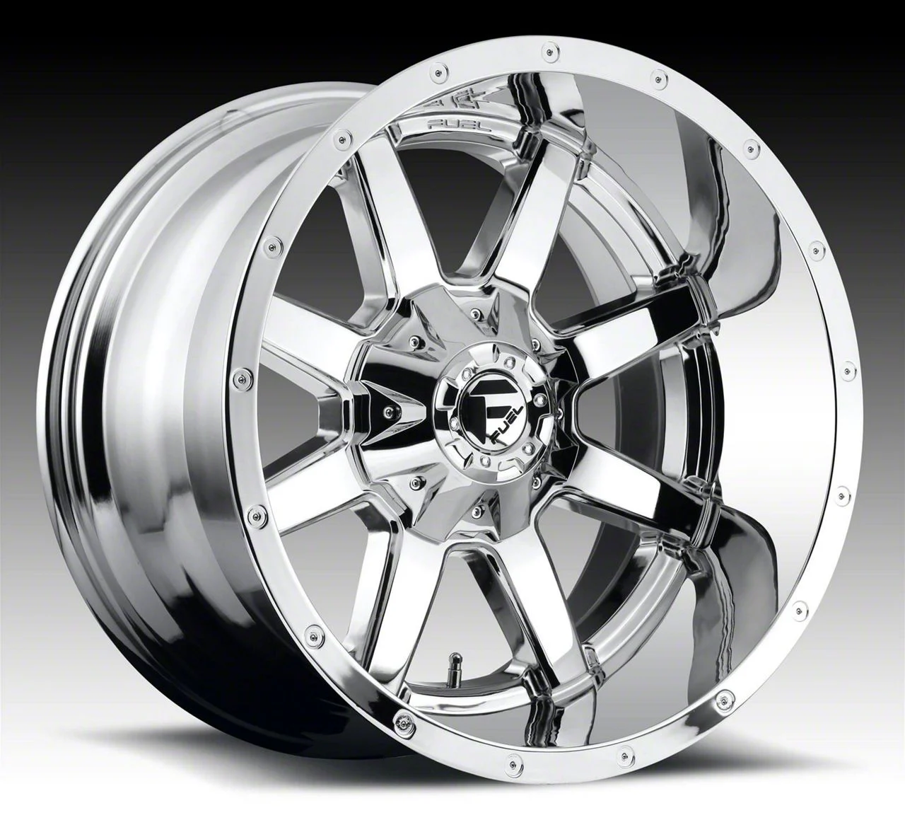 Fuel Wheels Maverick Chrome 8-Lug Wheel; 22x12; -44mm Offset (11-14 Silverado 3500 HD SRW)