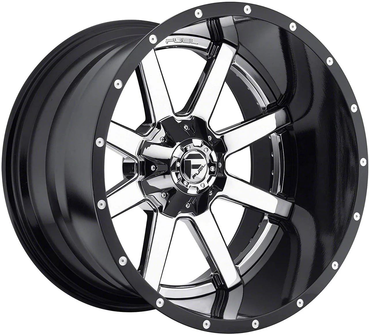 Fuel Wheels Maverick Chrome 8-Lug Wheel; 22x14; -70mm Offset (11-16 F-250 Super Duty)