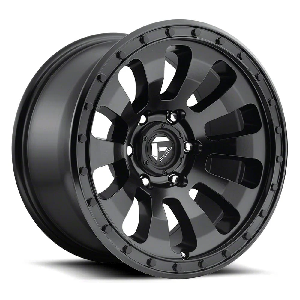 Fuel Wheels Tactic Matte Black 6-Lug Wheel; 20x9; 1mm Offset (14-18 Silverado 1500)