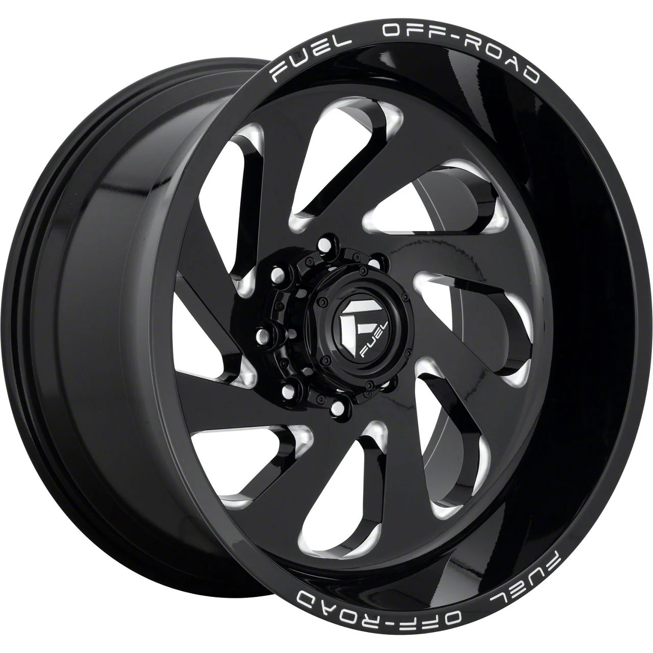 Fuel Wheels Vortex Gloss Black Milled 6-Lug Wheel; 20x10; -19mm Offset (14-18 Silverado 1500)