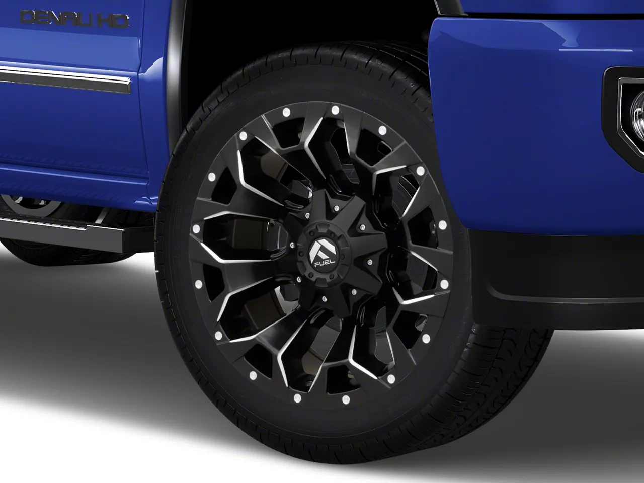 Fuel Wheels Assault Matte Black Milled 8-Lug Wheel; 22x10; -18mm Offset (15-19 Sierra 2500 HD)
