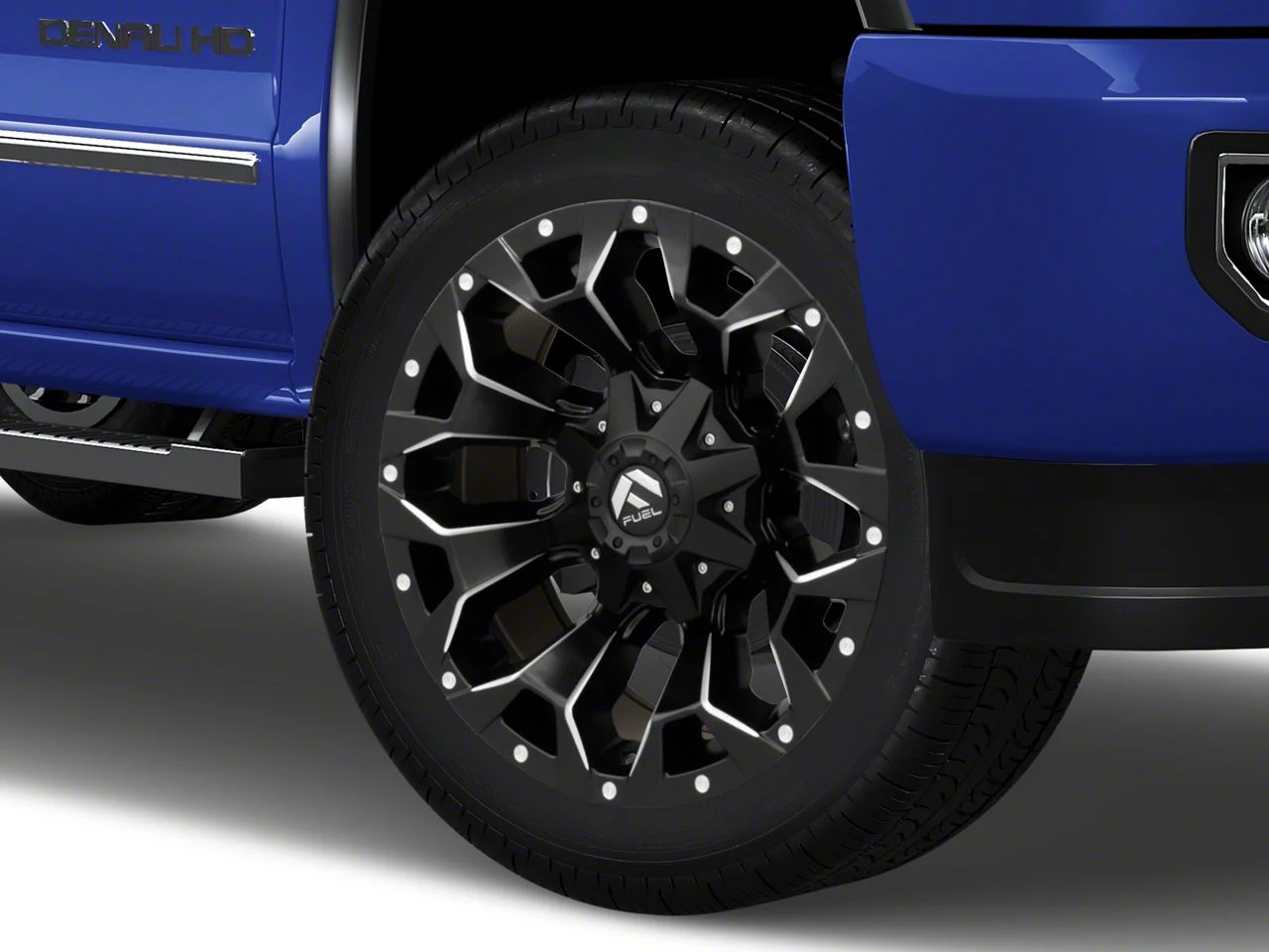 Fuel Wheels Assault Matte Black Milled 8-Lug Wheel; 22x12; -44mm Offset (15-19 Sierra 2500 HD)