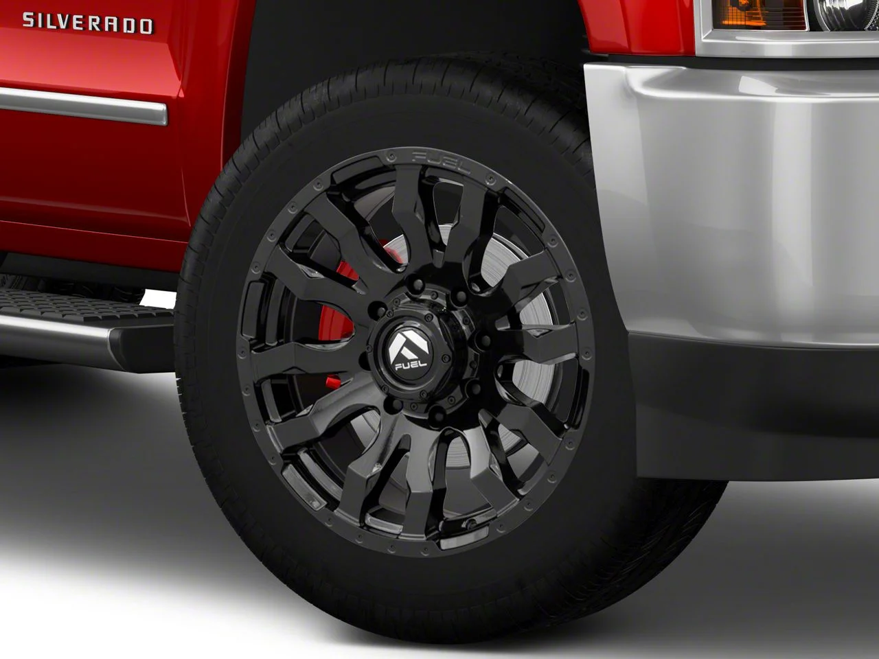 Fuel Wheels Blitz Gloss Black 8-Lug Wheel; 22x12; -44mm Offset (15-19 Silverado 2500 HD)