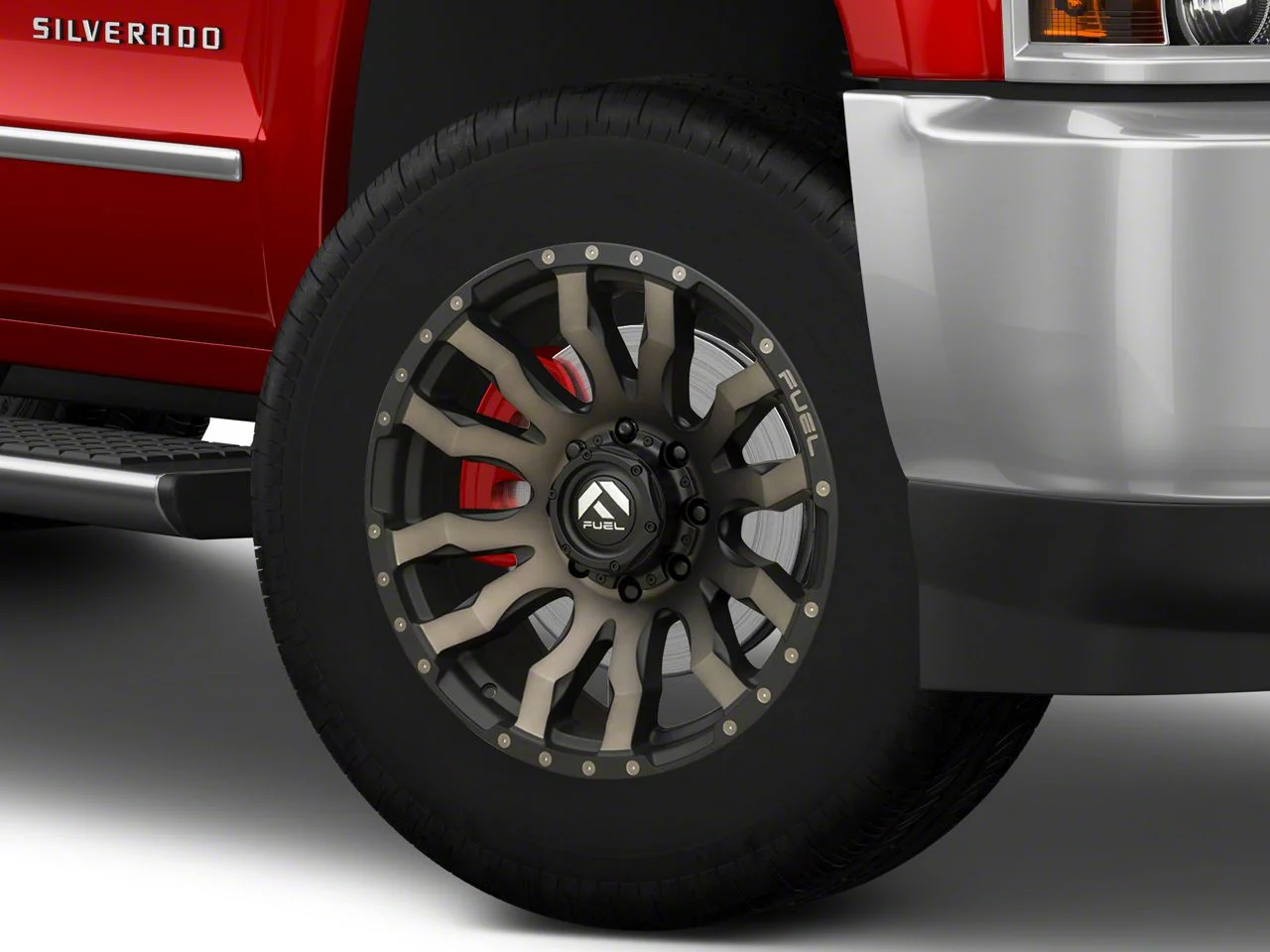Fuel Wheels Blitz Matte Black Double Dark Tint 8-Lug Wheel; 20x10; -18mm Offset (15-19 Silverado 2500 HD)
