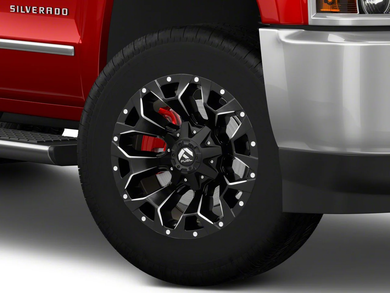 Fuel Wheels Assault Matte Black Milled 8-Lug Wheel; 20x10; -18mm Offset (15-19 Silverado 3500 HD SRW)