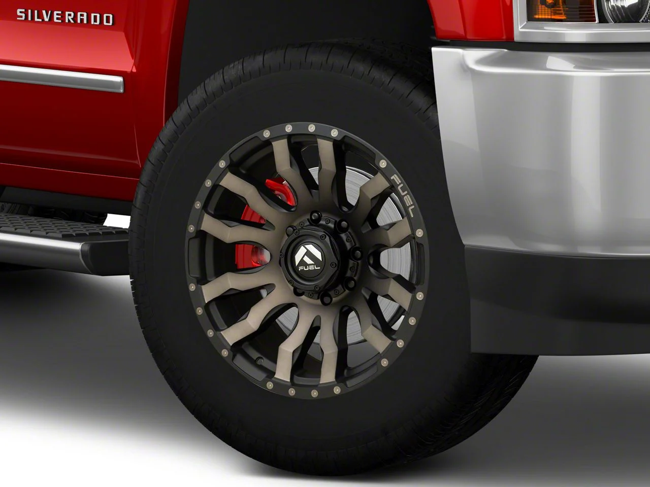 Fuel Wheels Blitz Matte Black Double Dark Tint 8-Lug Wheel; 20x10; -18mm Offset (15-19 Silverado 3500 HD SRW)