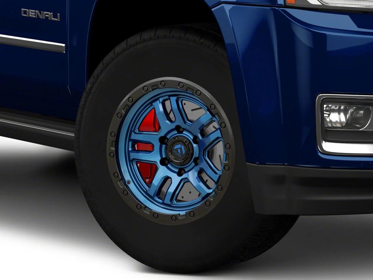 Fuel Wheels Ammo Gloss Blue with Black Bead Ring 6-Lug Wheel; 17x9; -12mm Offset (15-20 Yukon)