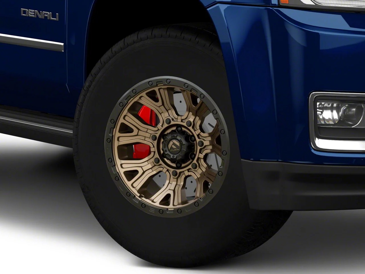 Fuel Wheels Traction Matte Bronze with Black Ring 6-Lug Wheel; 17x9; -12mm Offset (15-20 Yukon)