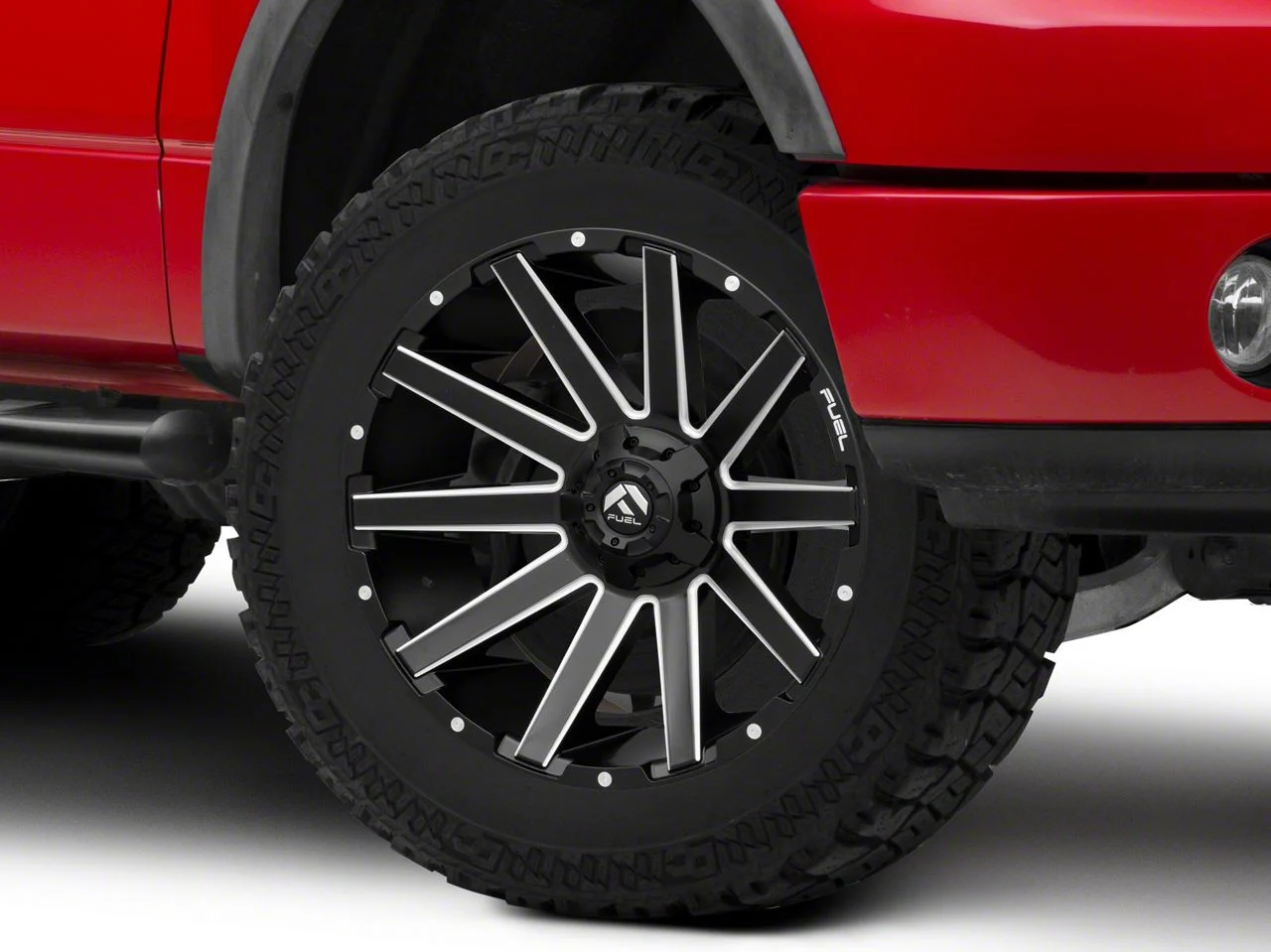 Fuel Wheels Contra Matte Black Milled 6-Lug Wheel; 20x10; -19mm Offset (04-08 F-150)
