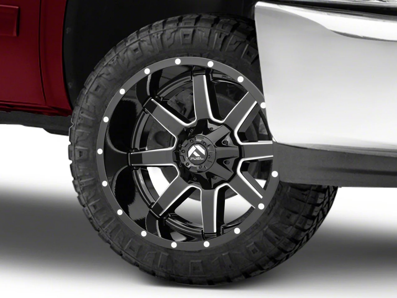 Fuel Wheels Maverick Gloss Black Milled 6-Lug Wheel; 20x10; -6mm Offset (07-13 Silverado 1500)