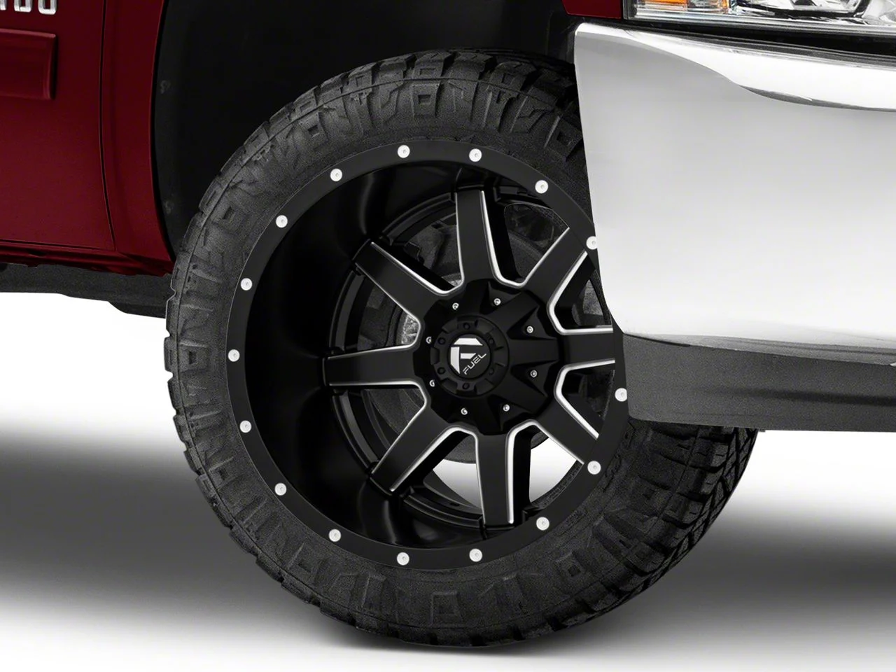 Fuel Wheels Maverick Matte Black Milled 6-Lug Wheel; 20x9; 20mm Offset (07-13 Silverado 1500)