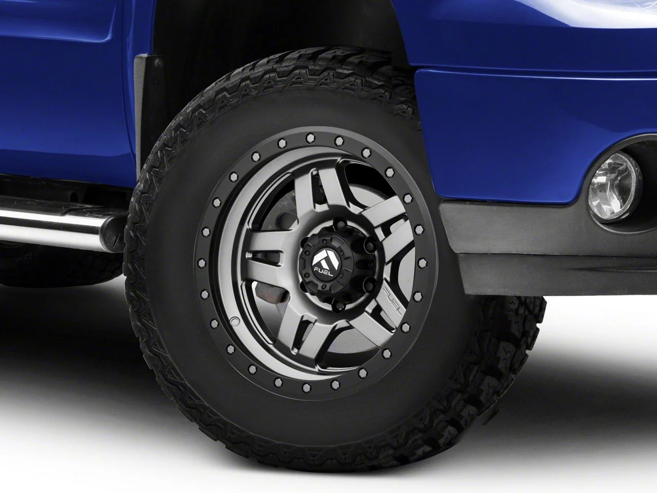 Fuel Wheels Anza Anthracite with Black Ring 6-Lug Wheel; 17x8.5; -6mm Offset (07-13 Sierra 1500)