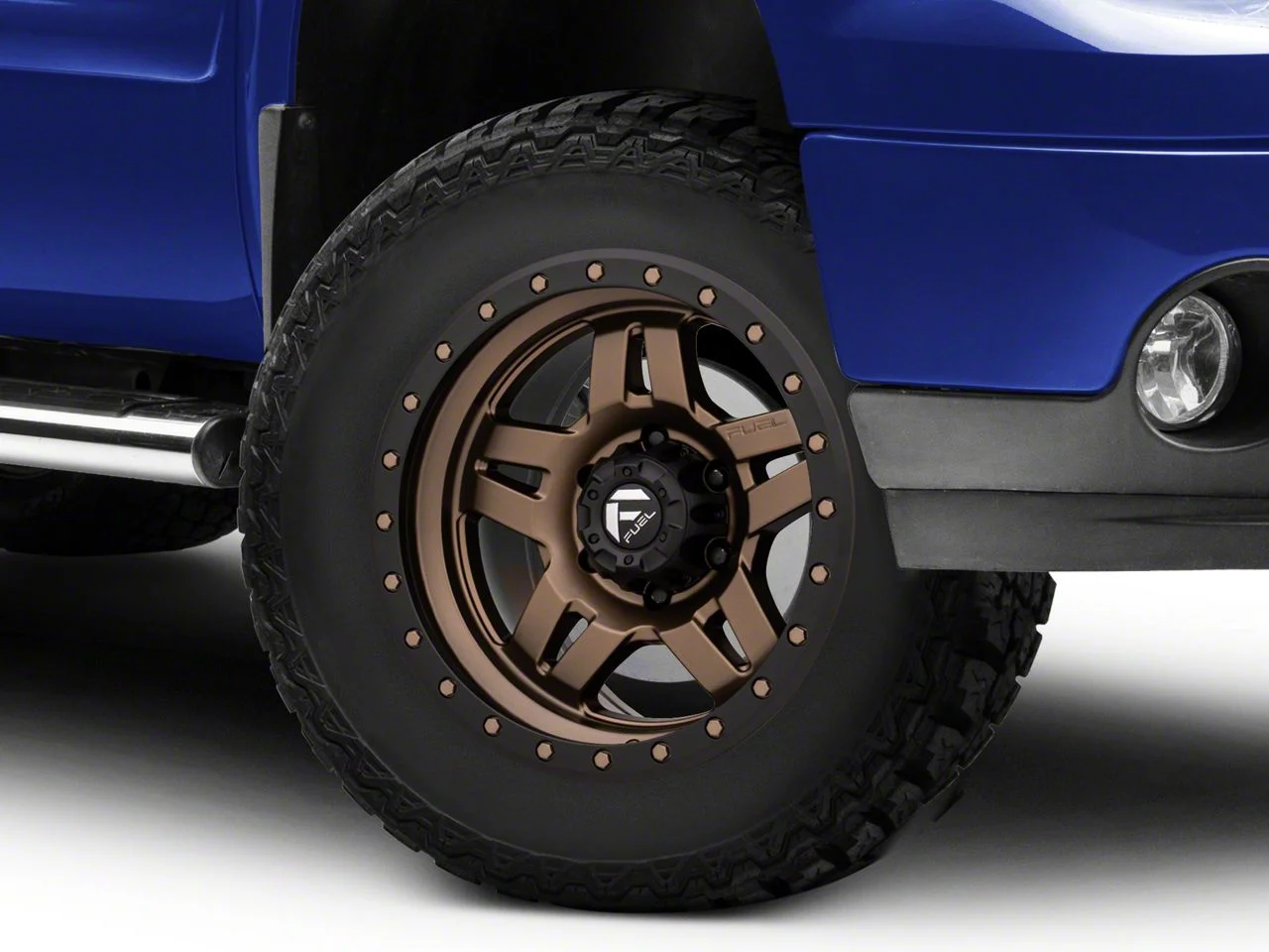 Fuel Wheels Anza Matte Bronze with Black Ring 6-Lug Wheel; 17x8.5; 6mm Offset (07-13 Sierra 1500)