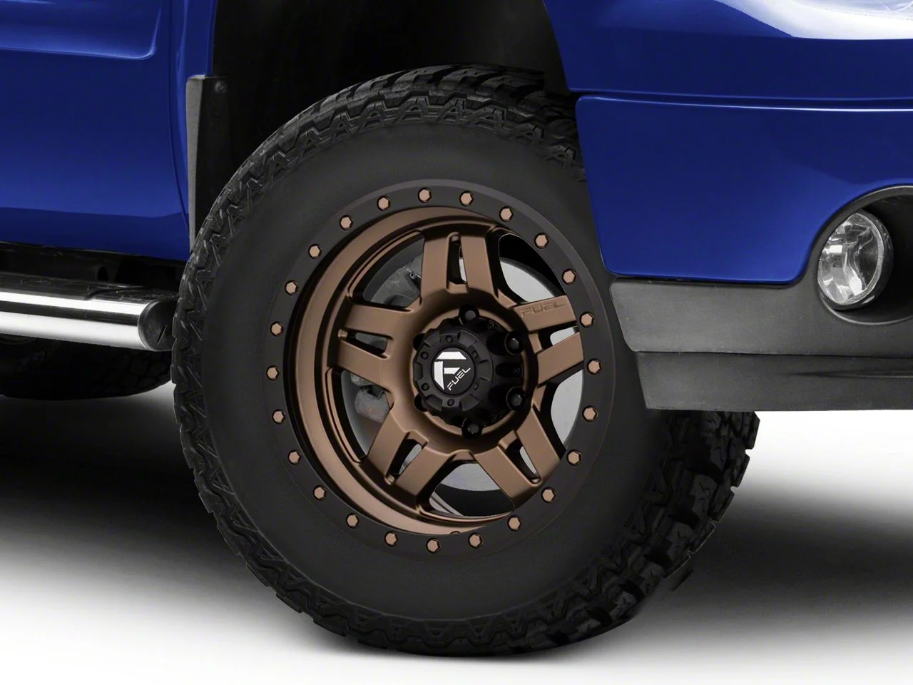 Fuel Wheels Anza Matte Bronze with Black Ring 6-Lug Wheel; 18x9; 20mm Offset (07-13 Sierra 1500)