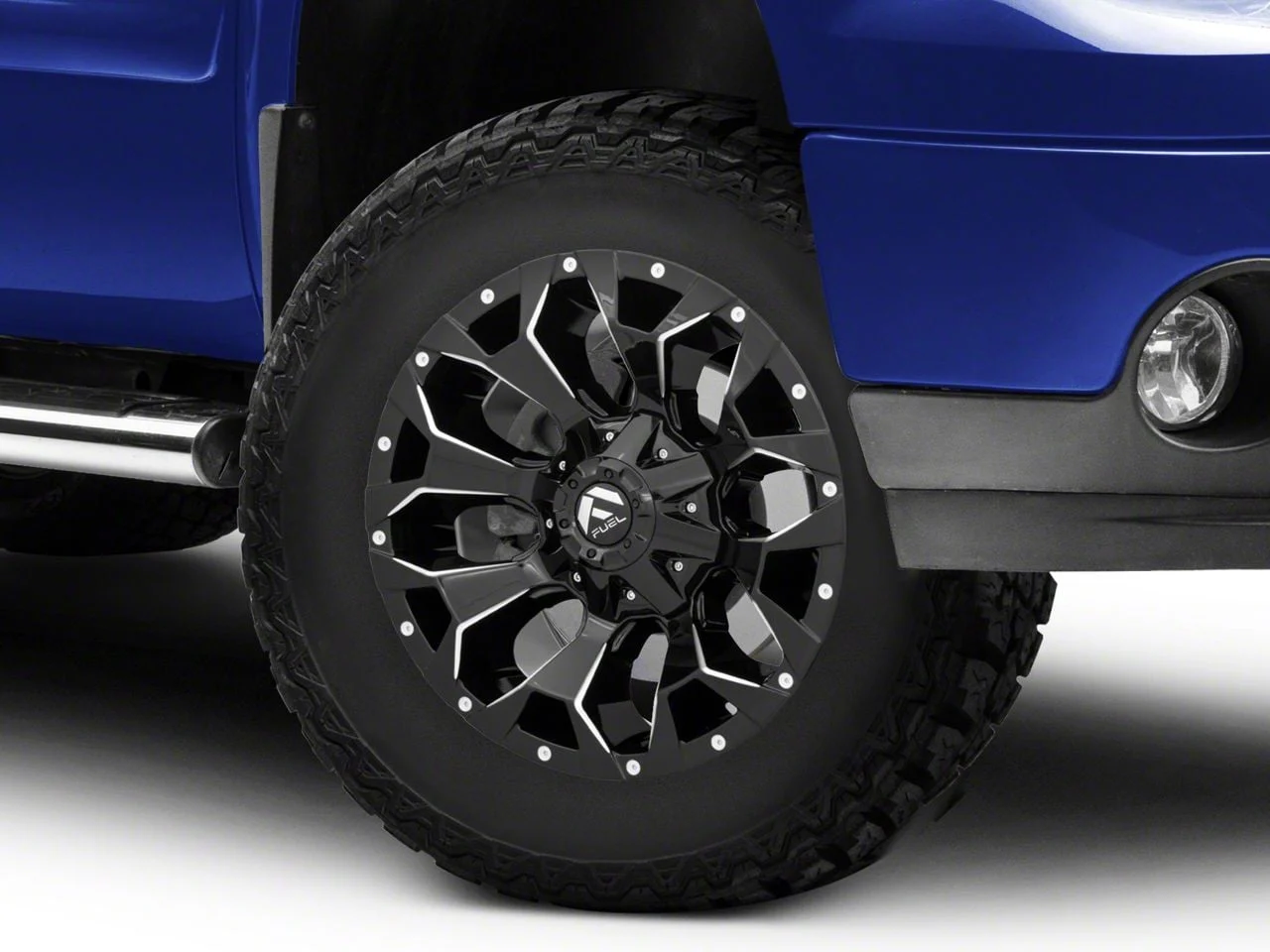 Fuel Wheels Assault Gloss Black Milled 6-Lug Wheel; 18x9; 1mm Offset (07-13 Sierra 1500)