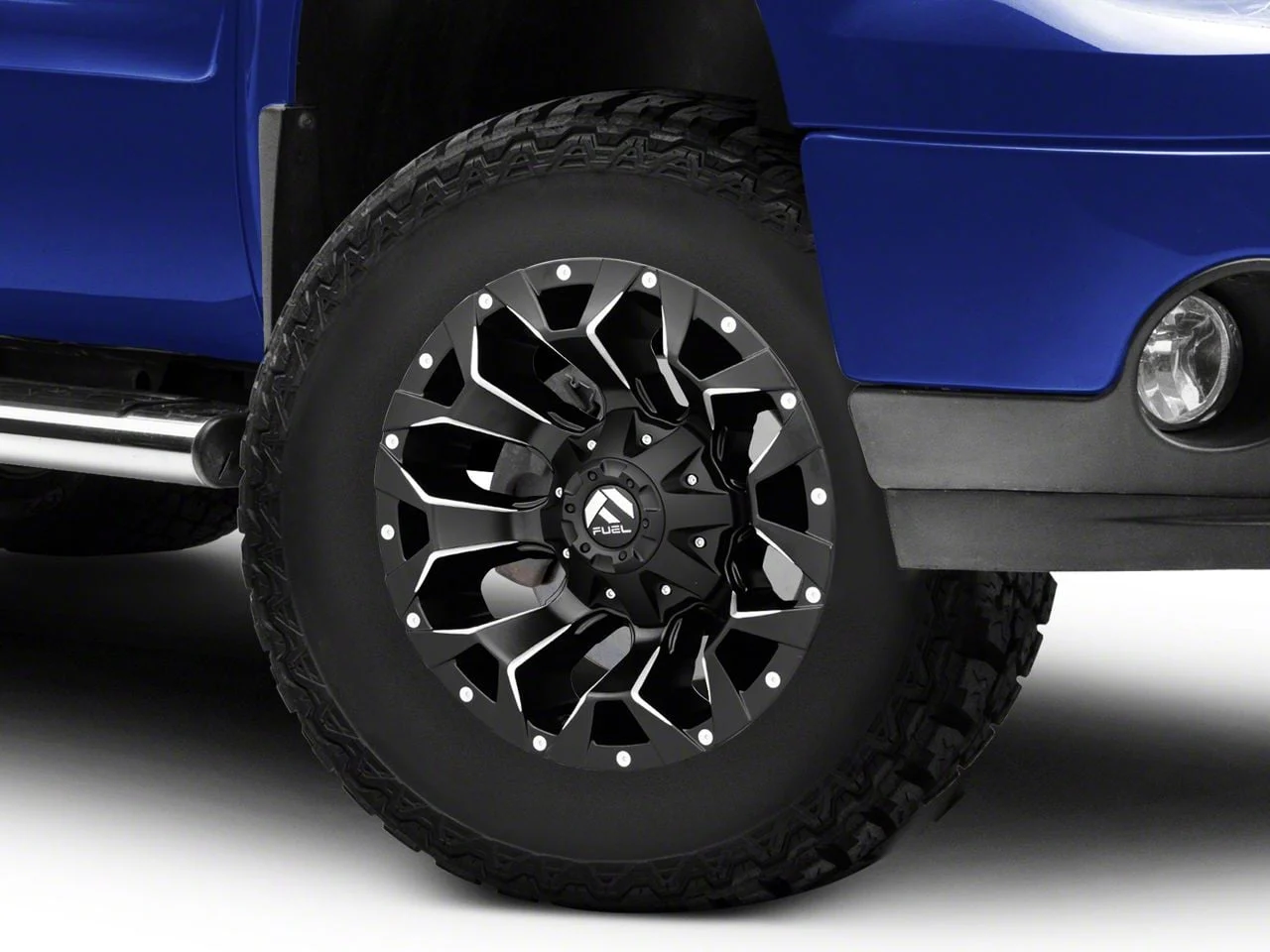 Fuel Wheels Assault Satin Black Milled 6-Lug Wheel; 17x9; -12mm Offset (07-13 Sierra 1500)