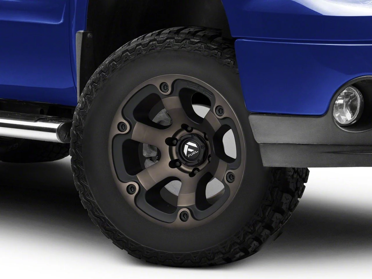 Fuel Wheels Beast Matte Black Machined with Dark Tint 6-Lug Wheel; 17x9; -12mm Offset (07-13 Sierra 1500)