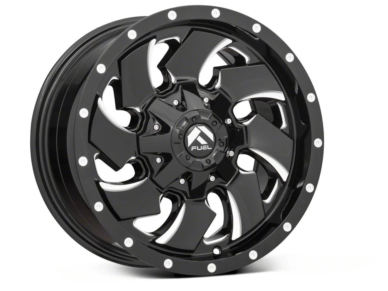 Fuel Wheels Cleaver Gloss Black Milled 6-Lug Wheel; 20x9; 20mm Offset (07-13 Sierra 1500)