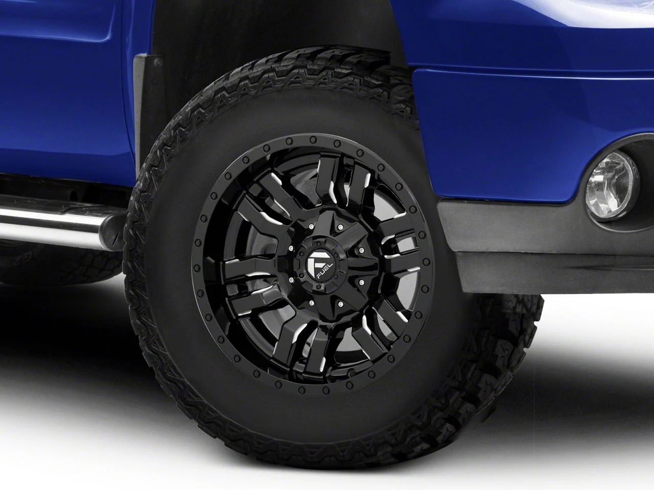 Fuel Wheels Sledge Gloss Black Milled 6-Lug Wheel; 17x9; 1mm Offset (07-13 Sierra 1500)